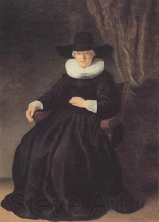 REMBRANDT Harmenszoon van Rijn portrait of Maria Bockenoolle (mk33) Germany oil painting art